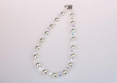 China Single Strand Multi Colored Costume Pearl Necklace , Single Pearl Pendant Necklace for sale