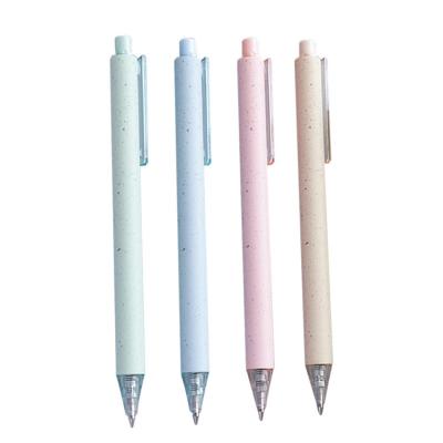 China Office or School Eco-friendly Pen 14.5*1.5cm Wheat Straw Pen 14.5*1.5cm Material Tip Pen With Custom Logo for sale