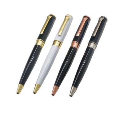 China Office or School Pen Hot Luxury Gift Customized Logo Printing Steel Twist Ballpoint Pen Promotional Ball Pen for sale