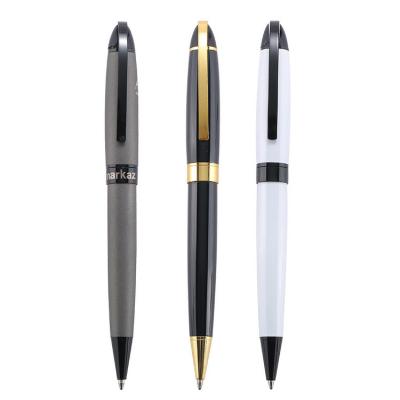 China Office or school pen 14.1*1.2cm stylus pen personalized with logo ballpoint pen metal pens for sale