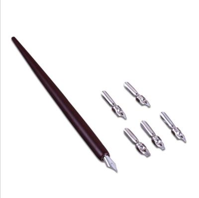 China Business Fashion Wooden Calligraphy Seed Oblique Pen for sale