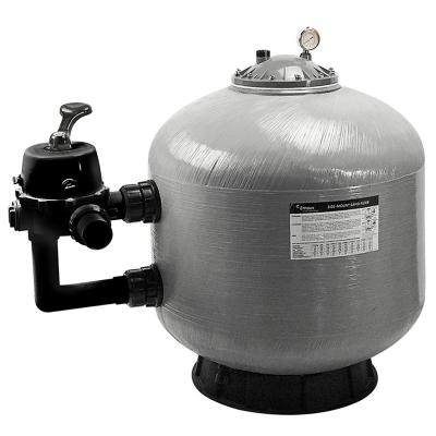 China Wound Reinforced Fiberglass Enamel Pool Equipment Pool Pump And Sand Filter System With 6 Way Side-mount Control Valve For Semi-Commercial Pool for sale