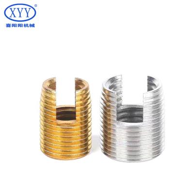 China Reinforced Wire Color Strength Zinc Ensat 302 Slotted Self Tapping Inserts for sale