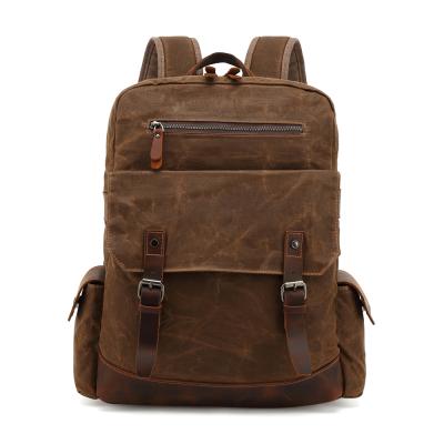 China Anti Theft Anti Theft School Leisure Backpack Man Increasing Travel Bag Vintage Canvas Rucksack Brand Travel Canvas Rucksack for sale