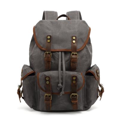 China Newest Design Vintage Backpacks Quality Leather Backpacks Men Anti-theft Good Quality School Backpack for sale