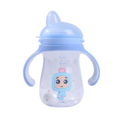 China BPA Free High Quality Baby Bottle Milk With Handle Infant Bottle For Soft Baby for sale