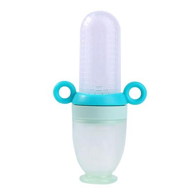 China Food Grade BPA Free Silicone Feeding Bottle Multifunctional Baby Food Dispensing Spoon for sale