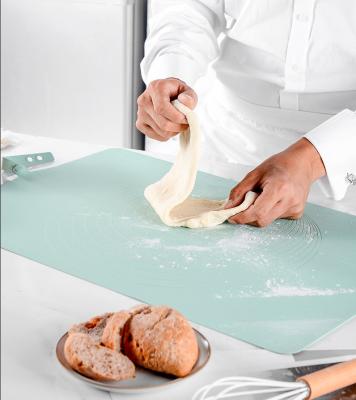 China Adjustable Rolling Viable Pin Silicone Pastry Mat Set, Non-Stick Dough Mat, Non-Slip Pastry Baking Food Grade Mats for sale