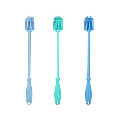 China Viable Silicone Bottle Brush-Silicone Bottle Cleaning Brush for Narrow Neck Bottles, Vacuum Bottle, Glassware and Narrow Neck Containers for sale