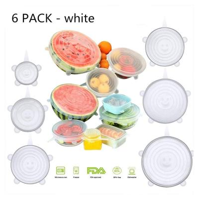 China Cool Food Silicone Covers / Reusable Suction Seal Food Cover Various Sizes Heat Resistant Lids For Cups, Bowls, Dishes, BPA Free for sale