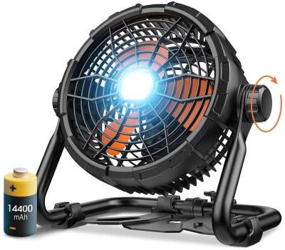 China USB Rechargeable Camping Fan and Light 3 in 1 Hanging Ceiling Fans Camp 8000mah for Tent, Remote Control Camping Fan with Led Lantern for sale