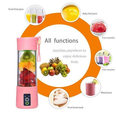 China Custom Personal Car Portable Fruit Juicer Usb Mini Juicer Cup Orange Juicer Extractor Machine for sale