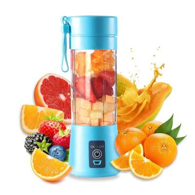 China Mini Blender Home USB Car Use 6 Blades Personal Juicer Machine Rechargeable Fruit Juice Portable Blenders for sale