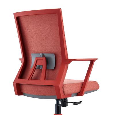 China Revolving Confortable office chair with lumbar support mesh staff chair with wheels for sale