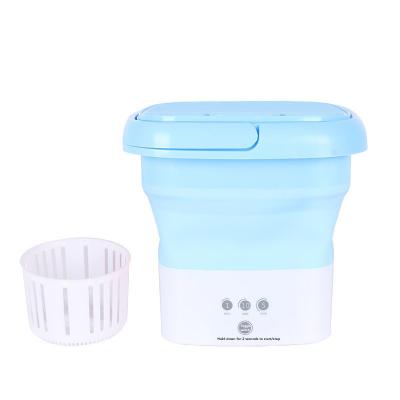 China Portable Mini Portable travel mini household car outdoor small folding washing underwear lazy socks electric washing machine for sale