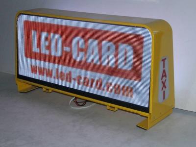 China Pantalla LED ligera P5mm del taxi 12v con ángulo de visión 140º en venta