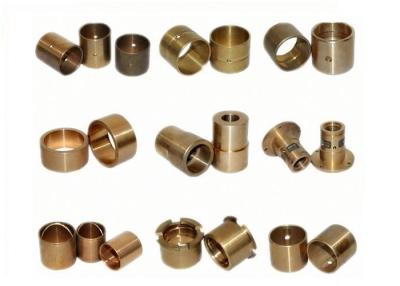 China Cylindrical Bronze Bushings And Bearings , Lubricated Bronze Sleeve Bearings ISO9001 for sale