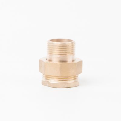 China Natural Surface Brass Water Meter Coupling Accesories of Water Meter for sale