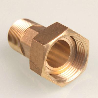 China Natural Surface Brass Water Meter Couplings with Customized Size for sale