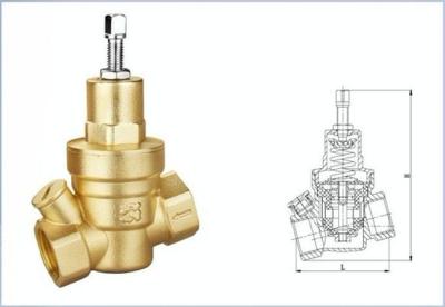 Cina Valvola d'ottone senza piombo di adeguamento di pressione del filo del NPT della femmina di pressione della valvola manuale del rilascio in vendita