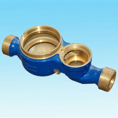 China Customized Cold Water Meter Body Blue Color Water Meter Adapter ISO 9001 Certification for sale