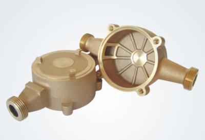 China Automatic Sand Casting Bronze Water Meter Body , High Capacity Water Meter Flow Meter for sale