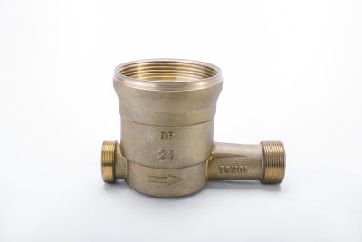 China High Output Water Meter Fittings Bronze Body DN15 - DN50 Water Usage Meter for sale