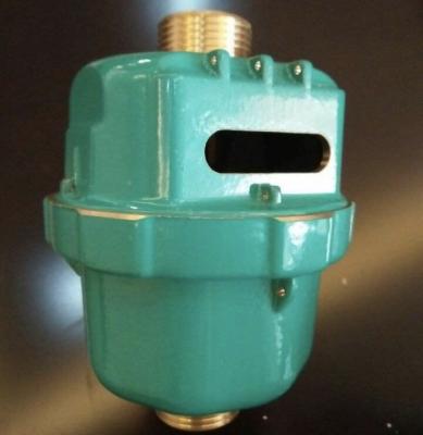 China Volumetric Water Meter Body Green Color Flow Meter Body For Cold Water DN15 for sale