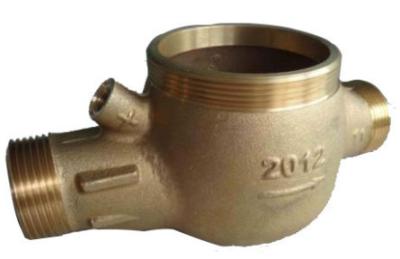 China DN15-DN50 Customized Bronze Water Meter Body ISO 9000 Certification for sale