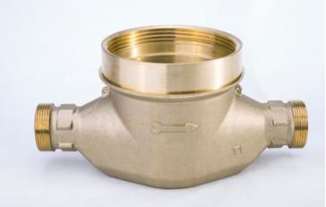 China High Capacity Bronze Single Jet Water Meter Body For Cold Water DN15 - DN50 for sale