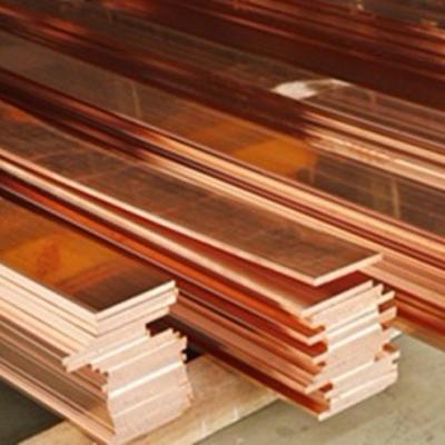 China Coil Shape Copper Flat Bar Stock T2 C11000 C1100 Cu-ETP 2-60mm for sale