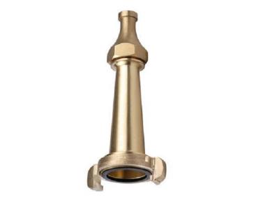 China Customized Brass Straight Nozzle Brass Fire Hose Nozzle 2-1/2inch for sale