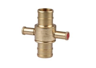 China Locked Type Fire Adapter Brass Hose Coupling For Fire Fighting DIN standard for sale