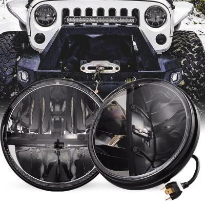 China 7 Inch Hi/Low Beam Projector LED Round Sealed Off-Road Headlight Kit For Jeep Wrangler CJ TJ LJ JK JKU for sale