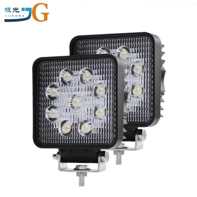 China Manufacturer 27w Led Off Road Light 6000K Auto Work Light Lighting For Tractors And Vehicles 4 Inch for sale