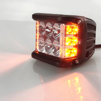 China 4 Inch Dual Side Motorcycle 36W LED 4 Color 4 Inch 12v 24v Shooter Warning Light White Yellow Red Blue for sale