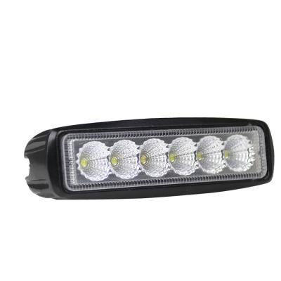 China China supplier Accessories 4x4 Barra de luz led lights for motorcycle 6leds 18W LED 4 inch work light bar for sale