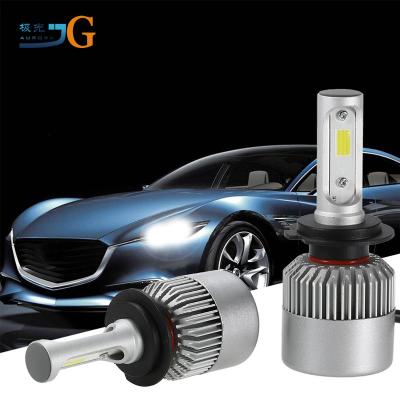 China Universal all in one CE ROHS LED H4 headlight bulbs S2 8000LM car H7 LED headlight lampada h4 led bulbs car head light for sale