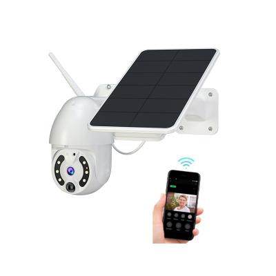 China NIGHT VISION Solar Wifi Camera hd 1080p Outdoor Panel Powered PIR Motion Detection Wifi Camera PTZ Solar IP Security Camera for sale