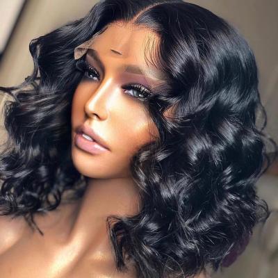 China Wholesale Cheap Curly Body Wave Brazilian Wave Cuticle Aligned Hair Hd Lace Front Wig for sale