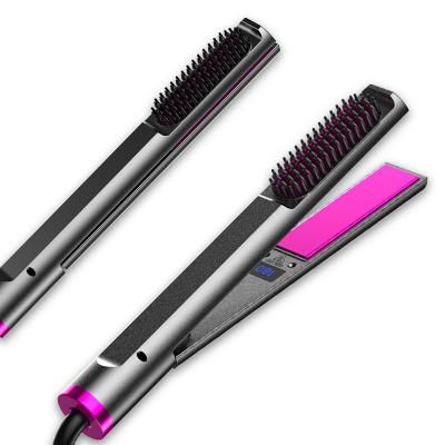 China Hot Selling 360 Swivel Rope Heating Iron Fast Electric Ceramic Ionic Flat Hair Straightener Rope Comb for sale