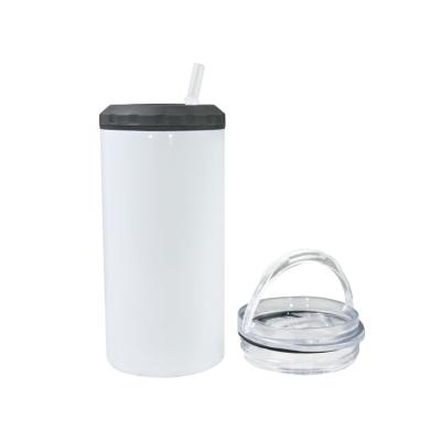 China 4 Viable in 1 Stainless Steel Vacuum Insulated 16oz Coozies Double Wall Lean Sublimation Can Cooler for Beer Bottle and Cola Can for sale