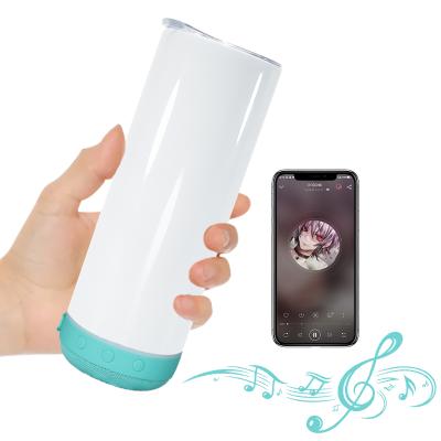 China USA Warehouse AGH 20oz Stainless Steel Sublimation Blanks Viable Upright Smart Wireless Speaker Rocker With Blue Tooth Music for sale