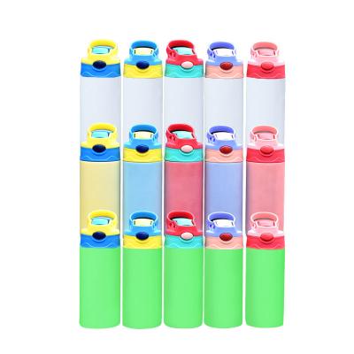 China USA Warehouse AGH 12oz Stainless Steel Straight Blanks Viable Free Shipping UV Glow In The Dark Sublimation Kids Tumbler Water Bottle for sale