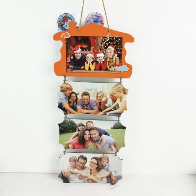 China Custom Modern Composite Billboard Family Picture Home Decor Dish Sublimation Blank MDF Hanger for sale