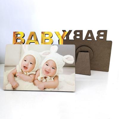 China Vintage Wholesale Sublimation White Baby Love Family Wall Wooden Picture Frame Shabby Chic Eco-friendly Antique Black Wood Wall Picture Frame Vintage for sale