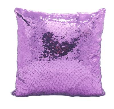 China American Style Folded Sublimation Blankets 40*40cm Pillow Cover Heat Transfer Printing Pillowcase Like Fabrics Sequin Square Peach for sale