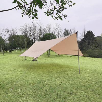 China Tube Type Tent Stake Oxford Tent Large Size Lightweight Camping Sun Shelter Tarp Sun Shelter With Tarp Pole for sale