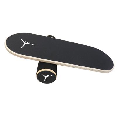 China 2021 Hot Selling Private Branded Custom Roller Balance Board Natural Wooden Board Full Body Fitness New for sale