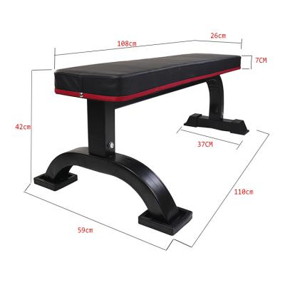 China School Indoor Fitness Weight Bench Heavy Duty Flat Exercise Bench Foldable For Strength Training for sale